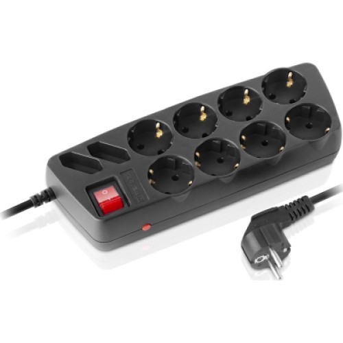 Сетевой фильтр питания REAL-EL RS-Protect 505, 5m, black (EL122300046)