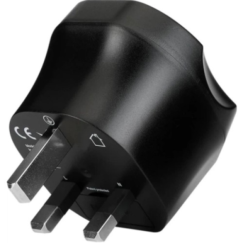 Переходник EU to UK 220V black Essager (ECTZH-YCC01-Z)