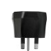 Переходник EU to UK 220V black Essager (ECTZH-YCC01-Z)