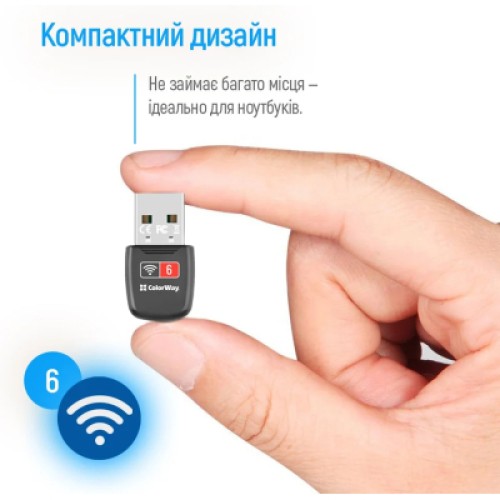 Сетевая карта Wi-Fi ColorWay CW-AD-W1