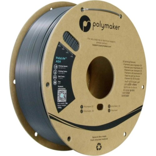 Пластик для 3D-принтера Polymaker ASA POLYLITE 1,75mm 1kg DARK GREY (PF01037)