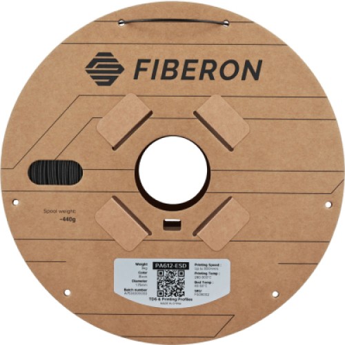 Пластик для 3D-принтера Polymaker Fiberon PA612-ESD 1,75mm 3kg BLACK (FG08002)