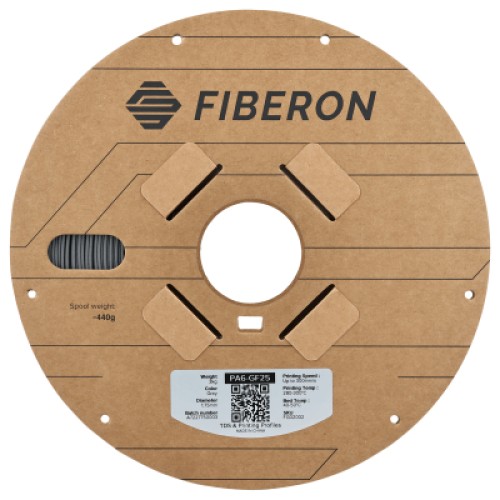 Пластик для 3D-принтера Polymaker Fiberon PA6-GF25 1,75mm 3kg GREY (FG02002)