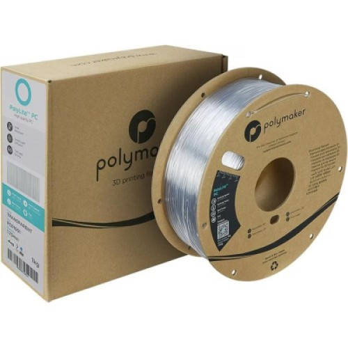Пластик для 3D-принтера Polymaker PC POLYLITE 1,75mm 1kg TRANSPARENT (PC01001)