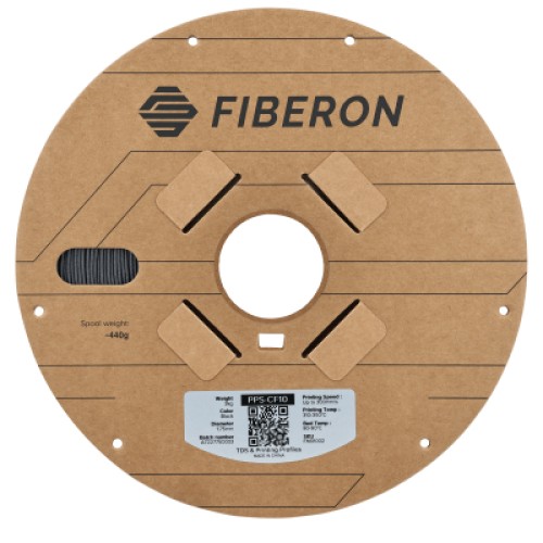Пластик для 3D-принтера Polymaker Fiberon PPS-CF10 1,75mm 3kg BLACK (FM01002)
