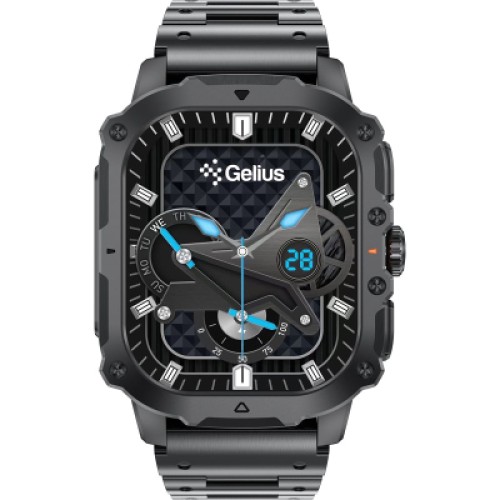 Смарт-часы Gelius Tactical Heavy (GP-SW016) Black Chrome (2099901019097)