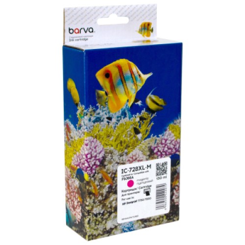 Картридж Barva HP 728XL/F9J66A, ver. U1-U30, 130 мл, Magenta (IC-728XL-M) Картридж Barva HP 728XL/F9J66A, ver. U1-U30, 130 мл, Magenta (IC-728XL-M)