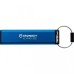 USB флеш накопитель Kingston 128GB IronKey Keypad 200 Type-C Encrypted Blue USB 3.2 (IKKP200C/128GB)