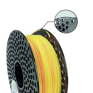 Пластик для 3D-принтера AzureFilm PLA Dual Neon 1,75mm 1kg YELLOW - PINK (FP171-1912)