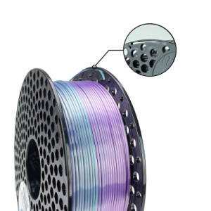 Пластик для 3D-принтера AzureFilm PLA SILK 1,75mm 1kg Rainbow Aurora (FL171-6145)