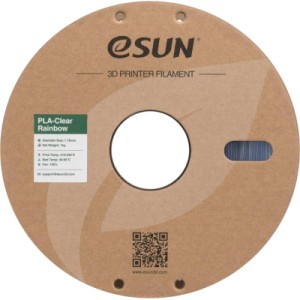 Пластик для 3D-принтера eSUN PLA Clear Rainbow 1,75mm 1kg Blue-Crystal (PLA-CLRB175O-CB1P1)