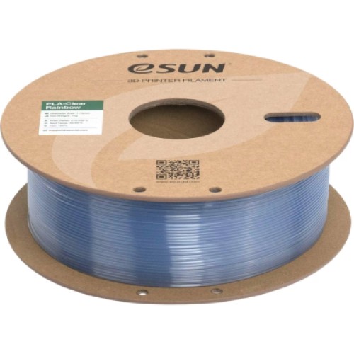 Пластик для 3D-принтера eSUN PLA Clear Rainbow 1,75mm 1kg Blue-Crystal (PLA-CLRB175O-CB1P1)