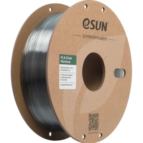 Пластик для 3D-принтера eSUN PLA Clear Rainbow 1,75mm 1kg PURPLE BLUE GREY (PLA-CLRB175RB-ZUH1P1)