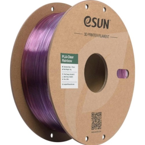 Пластик для 3D-принтера eSUN PLA Clear Rainbow 1,75mm 1kg PURPLE RED (PLA-CLRB175RB-ZR1P1)