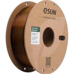 Пластик для 3D-принтера eSUN PLA Clear Rainbow 1,75mm 1kg Transl ORA GRY BLUE (PLA-CLRB175T-OH1P1)