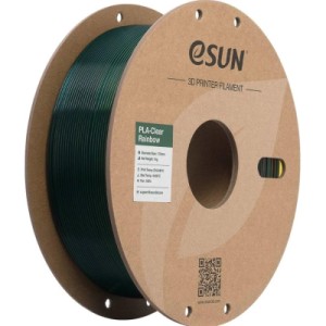 Пластик для 3D-принтера eSUN PLA Clear Rainbow 1,75mm 1kg Transl RAINBOW B (PLA-CLRB175T-RBB1P1)