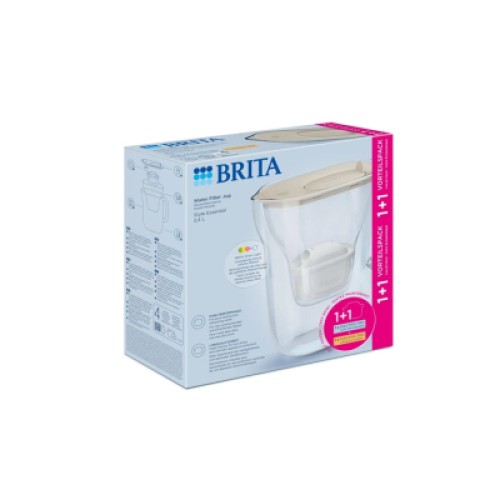 Фильтр-кувшин Brita Style Essential MXPro 2.4л + 2 картриджа пісочний (1057797)