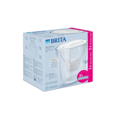 Фильтр-кувшин Brita Style Essential XL MXPro 3.6л + 3 картриджа білий (1058705) Фильтр-кувшин Brita Style Essential XL MXPro 3.6л + 3 картриджа білий (1058705)