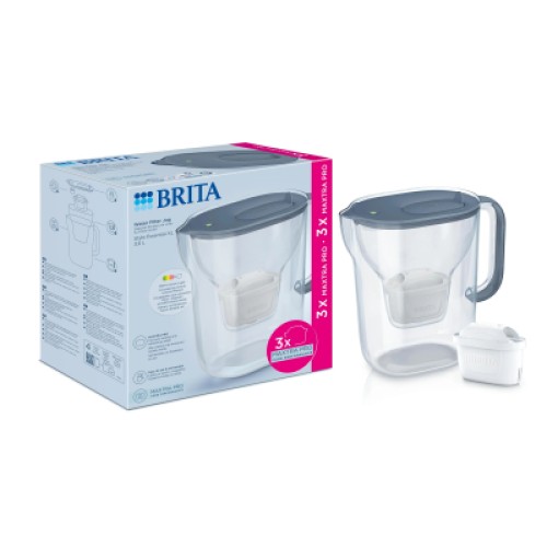 Фильтр-кувшин Brita Style Essential XL MXPro 3.6л + 3 картриджа сіро-блакитний (1059312) Фильтр-кувшин Brita Style Essential XL MXPro 3.6л + 3 картриджа сіро-блакитний (1059312)