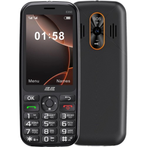 Мобильный телефон 2E E350 Black (694743656879)