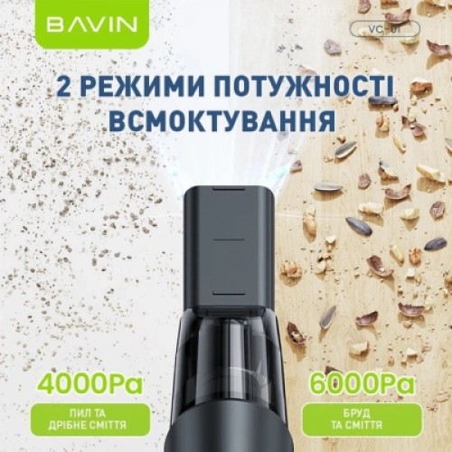 Пылесос BAVIN VC-01 6000Pa 2000 mAh White (Z-VC01 WH)