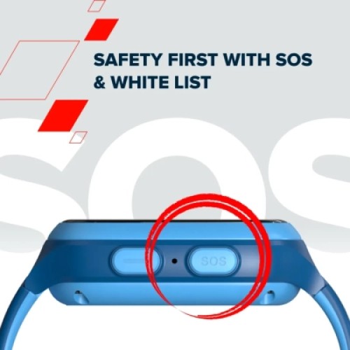 Смарт-часы Canyon ZEFIR KW-49 E-SIM 4G GPS Blue Дитячий смарт-годинник (CNE-KW49BL)