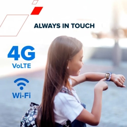 Смарт-часы Canyon ZEFIR KW-49 E-SIM 4G GPS Blue Дитячий смарт-годинник (CNE-KW49BL)