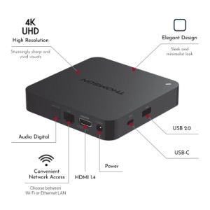 Медіаплеєр THOMSON Google TV 245 (4K) (248644)