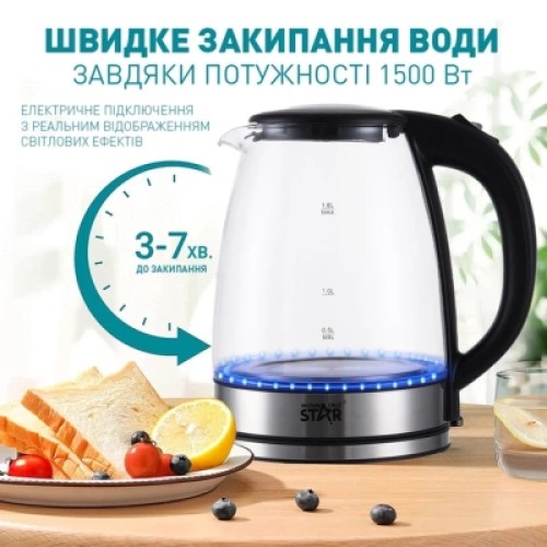 Электрочайник WINNINGSTAR ST-6017 Silver