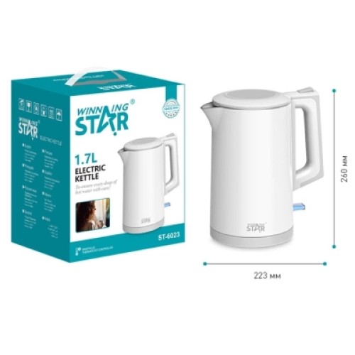 Электрочайник WINNINGSTAR ST-6023 White