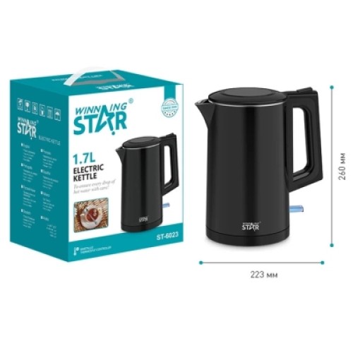 Электрочайник WINNINGSTAR ST-6023 Black