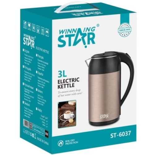 Электрочайник WINNINGSTAR ST-6037 Gray