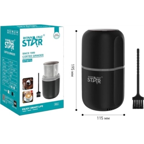 Кофемолка WINNINGSTAR ST-9713 Black Кофемолка WINNINGSTAR ST-9713 Black