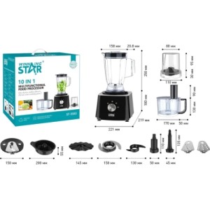 Кухонный комбайн WINNINGSTAR ST-5583 Black