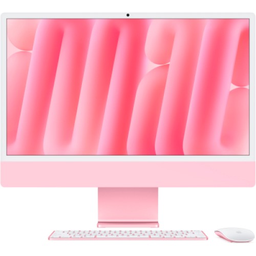 Компьютер Apple 24" iMac Retina 4.5K / Apple M4 (10-c/CPU, 10-c/GPU), 16, 256, Pink, A3137 (MWV43UA/A)
