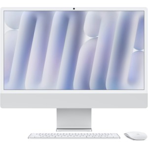 Комп'ютер Apple 24" iMac Retina 4.5K / Apple M4 (10-c/CPU, 10-c/GPU), 24, 512, Silver, A3137 (MCR24UA/A)