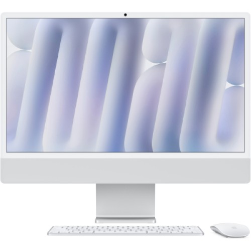 Компьютер Apple 24" iMac Retina 4.5K Nano-texture glass/ Apple M4 (10-c/CPU, 10-c/GPU), 16, 256, Silver, A3137 (MD3H4UA/A)