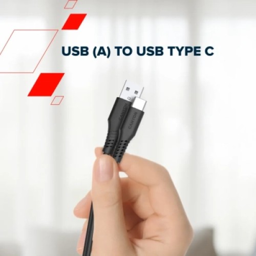 Дата кабель USB 2.0 AM to USB-C 2.0m 18W TPE black Canyon (CNS-AC18SC20B) Дата кабель USB 2.0 AM to USB-C 2.0m 18W TPE black Canyon (CNS-AC18SC20B)