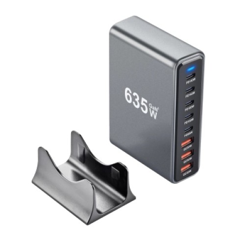 Зарядное устройство XoKo 2xUSB-C PD3.1 140W + 2xUSB-C PD100W + 1xUSB-C PD65W + 3xUSB QC30W GaN (QC-600)