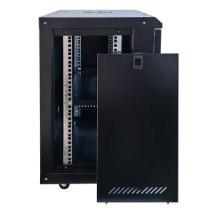 Шафа настінна GEAR 15U 19" 600x600x750 мм, + полка 19", black (GWMSN-15U-600-600)