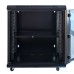 Шкаф настенный GEAR 15U 19" 600x600x750 мм, + полка 19", black (GWMSN-15U-600-600)