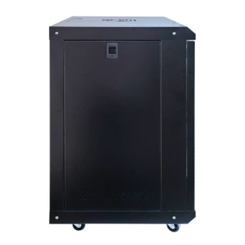 Шкаф настенный GEAR 15U 19" 600x600x750 мм, + полка 19", black (GWMSN-15U-600-600)
