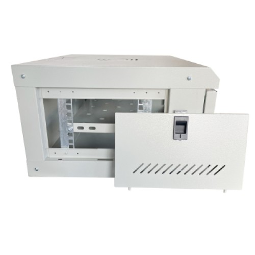 Шкаф настенный GEAR 4U 19" 600x600x240 мм, + полка 19", grey (GWMSN-4U-600-600G)