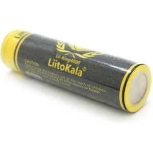 Акумулятор 18650 4000mah (3800-4000mah), 3.7V(2.75-4.2V) Liitokala (King-4000-JT)