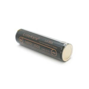 Акумулятор 18650 3500mah (3300-3500mah), Protected, 3.7V(2.75-4.2V), Black Liitokala (Lii-35A-PCB)