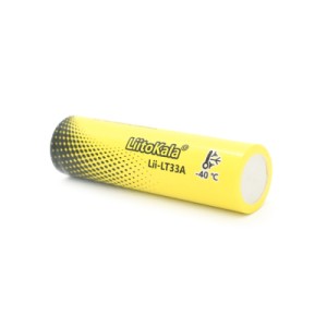 Акумулятор 18650 3300mAh, 3.7V(2.5-4.2V), LowTemp-40-60, Black/Yellow Liitokala (Lii-LT33A)