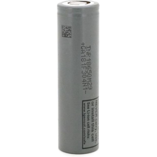 Аккумулятор 18650 2850mAh, 6A, 4.2/3.67/2.5V, Gray LG (INR18650M29) Аккумулятор 18650 2850mAh, 6A, 4.2/3.67/2.5V, Gray LG (INR18650M29)