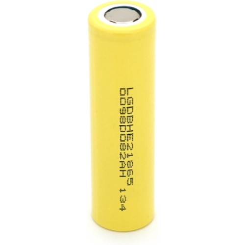 Аккумулятор 18650 1600mAh, 20A, 4.2/3.6/2.5V, Yellow LG (LGDBHE21865) Аккумулятор 18650 1600mAh, 20A, 4.2/3.6/2.5V, Yellow LG (LGDBHE21865)