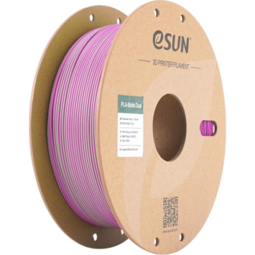 Пластик для 3D-принтера eSUN PLA matte dual 1,75mm 1kg GREEN PINK (PLA-MTD175B-GP1P1)