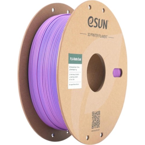 Пластик для 3D-принтера eSUN PLA matte dual 1,75mm 1kg PURPLE BLUE (PLA-MTD175B-UZ1P1)